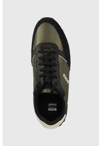 BOSS sneakersy Parkour kolor zielony 50470152. Nosek buta: okrągły. Zapięcie: sznurówki. Kolor: zielony #3
