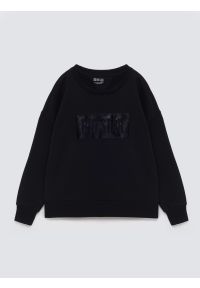 Big-Star - Bluza damska z aplikacją czarna Oneidea 906. Kolor: czarny. Materiał: dzianina, bawełna, jeans. Wzór: aplikacja. Styl: klasyczny #3