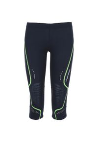Spodnie damskie legginsy 3/4 Viking Ingrid Capri. Kolor: czarny, niebieski, wielokolorowy, żółty. Sport: bieganie #1