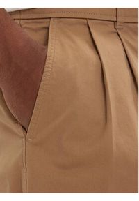 Calvin Klein Jeans Szorty materiałowe LV04RF612G Beżowy ciemny Regular Fit. Kolor: beżowy. Materiał: bawełna #4