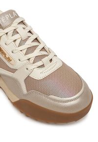 Replay - REPLAY Sneakersy GWS9H .000.C0019L Beżowy. Kolor: beżowy. Materiał: skóra #4