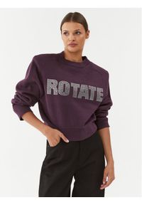 ROTATE Sweter Firm 1111522816 Fioletowy Relaxed Fit. Kolor: fioletowy. Materiał: bawełna #1