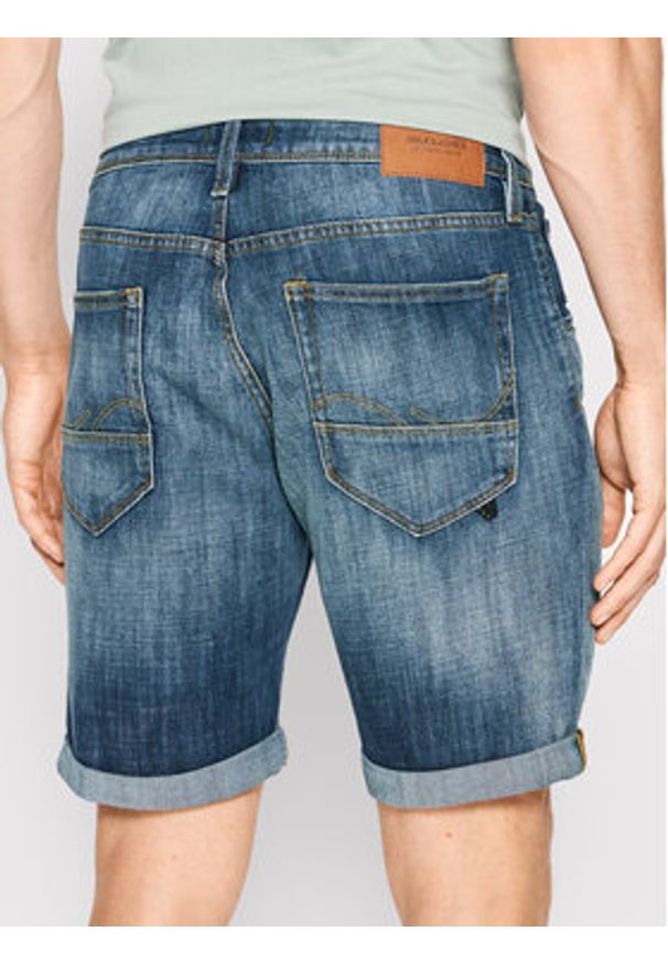 Jack & Jones - Jack&Jones Szorty jeansowe Rick Fox 12201633 Niebieski Regular Fit. Kolor: niebieski. Materiał: bawełna, jeans