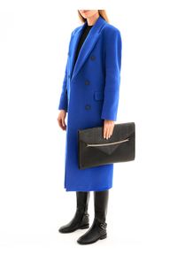 Kazar - Czarne kozaki damskie. Wysokość cholewki: przed kolano. Kolor: czarny. Materiał: skóra. Szerokość cholewki: normalna. Wzór: aplikacja. Obcas: na płaskiej podeszwie #5