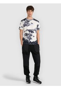 4f - 4F T-shirt regular z nadrukiem męski - czarny XXL. Okazja: na co dzień. Kolor: czarny. Materiał: materiał. Wzór: nadruk. Styl: casual, klasyczny #2