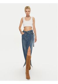 Miss Sixty Spódnica jeansowa 6L3KJ5850000 Niebieski Regular Fit. Kolor: niebieski. Materiał: bawełna #3