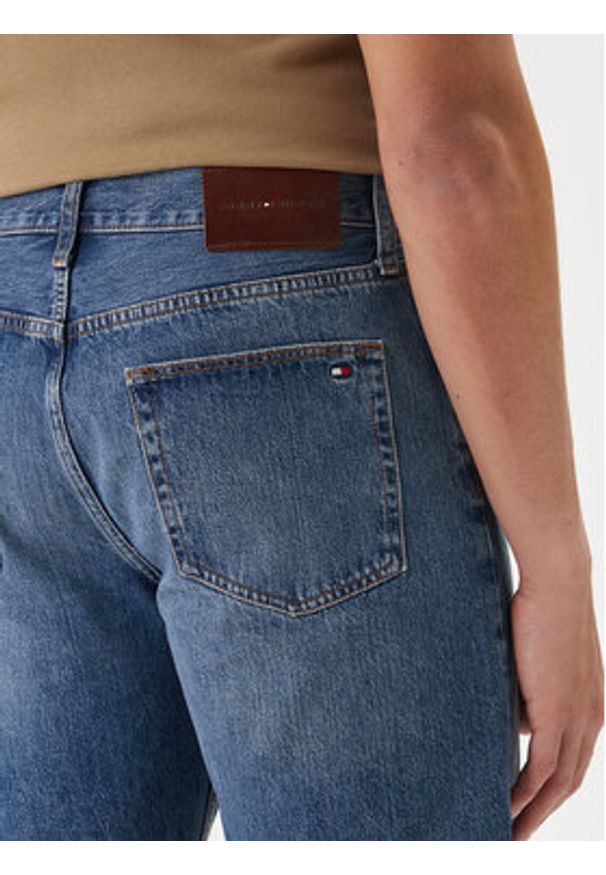 TOMMY HILFIGER - Tommy Hilfiger Szorty jeansowe Dover MW0MW42557 Niebieski Regular Fit. Kolor: niebieski. Materiał: bawełna