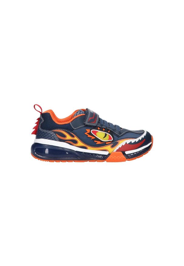 Geox - Buty GEOX J BAYONYC BOY Niebieski. Kolor: niebieski. Materiał: syntetyk, tkanina. Sport: turystyka piesza