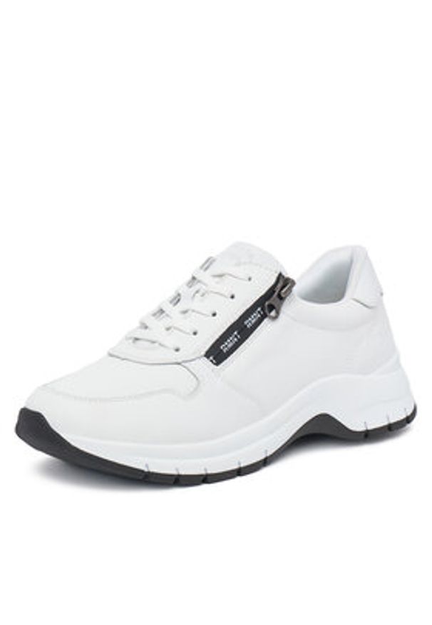 Remonte Sneakersy D0G12-80 Biały. Kolor: biały. Materiał: skóra