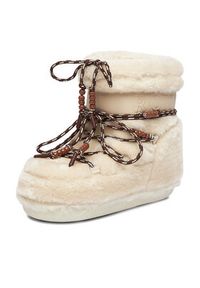 Roxy Śniegowce CEO-JY02985G-1 Écru. Kolor: kremowy. Materiał: materiał #3