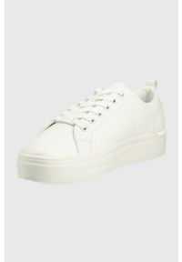 Aldo sneakersy MEADOW kolor biały. Nosek buta: okrągły. Zapięcie: sznurówki. Kolor: biały. Obcas: na platformie