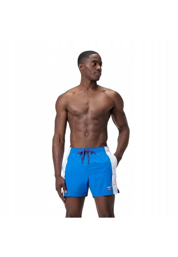 Speedo - Męskie Spodenki Kąpielowe Volley. Kolor: niebieski. Styl: sportowy