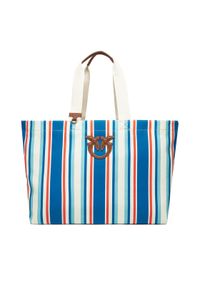 Pinko - PINKO Torebka Shopping Bag Extra PE 25 PLTT 104754 A2G5 Niebieski. Kolor: niebieski
