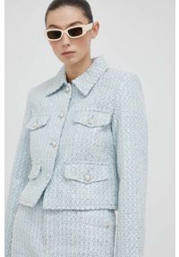 Miss Sixty kurtka damska kolor niebieski przejściowa. Okazja: na co dzień. Kolor: niebieski. Styl: casual #3