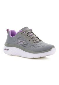 skechers - Buty Skechers Hyper Burst W 124578-GYPR fioletowe szare. Kolor: fioletowy, wielokolorowy, szary. Materiał: syntetyk. Szerokość cholewki: normalna