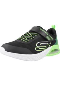 skechers - Buty do chodzenia dla dzieci Skechers Microspec Max Ii V. Kolor: czarny. Materiał: syntetyk, materiał. Szerokość cholewki: normalna. Sport: turystyka piesza