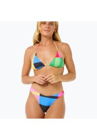 RIPCURL - Dół od stroju kąpielowego Rip Curl Las Dalias High Leg Cheeky. Kolor: wielokolorowy