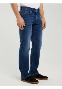 Big-Star - Jeansy męskie z prostą nogawką granatowe Trent 481. Stan: podwyższony. Kolor: niebieski. Styl: klasyczny #6