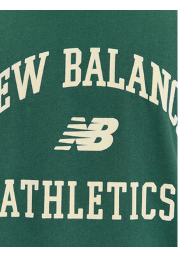 New Balance T-Shirt Athletics Varsity Graphic T-Shirt MT33551 Zielony Regular Fit. Kolor: zielony. Materiał: bawełna
