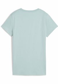 Puma - Damska koszulka ESS ELEVATED PUMA Modern Mint Green. Kolor: zielony. Wzór: aplikacja, haft