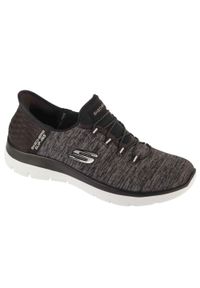 skechers - Buty sportowe Sneakersy damskie, Summits - Dazzling Haze. Kolor: czarny. Sport: turystyka piesza