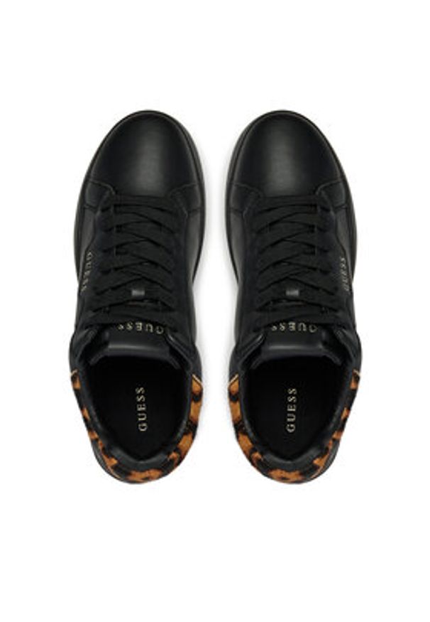 Guess Sneakersy FLPWIN LEP12 Czarny. Kolor: czarny. Materiał: skóra