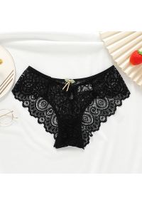 Intica - Figi z koronki na romantyczne okazje Roni. Kolor: czarny. Materiał: koronka. Wzór: koronka