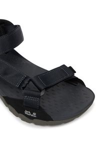 Jack Wolfskin Sandały Ridge A65590 Czarny. Kolor: czarny. Materiał: materiał #6