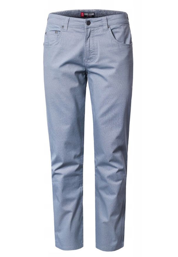 Lekkie, Bawełniane Spodnie - Wiosna, Lato - Pako Jeans - Niebieskie. Kolor: niebieski. Materiał: elastan, bawełna. Sezon: wiosna, lato