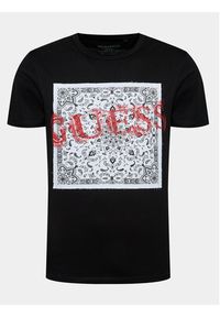 Guess T-Shirt M3BI84 K8FQ4 Czarny Regular Fit. Kolor: czarny. Materiał: bawełna