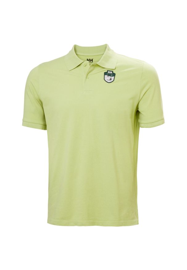 Polo Helly Hansen Marstrand. Typ kołnierza: polo. Kolor: zielony. Materiał: bawełna. Styl: klasyczny