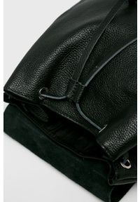 ANSWEAR - Answear - Plecak skórzany. Kolor: czarny. Materiał: skóra. Wzór: gładki #2