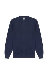 Wrangler - WRANGLER CREWNECK KNIT MĘSKI SWETER ELEGANCKI CIEPŁY LOGO NAVY 112343109. Styl: elegancki #5