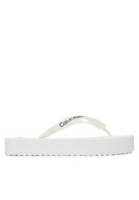 Calvin Klein Jeans Japonki Beach Sandal Flatform Tpu YW0YW01830 Biały. Kolor: biały #5