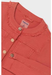 Mayoral kurtka jeansowa dziecięca kolor różowy. Okazja: na co dzień. Kolor: różowy. Materiał: jeans. Styl: casual #2