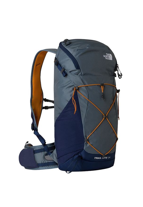 Plecak The North Face Trail Lite 24 0A87C8NOW1 - granatowy. Kolor: niebieski. Materiał: poliester. Wzór: paski