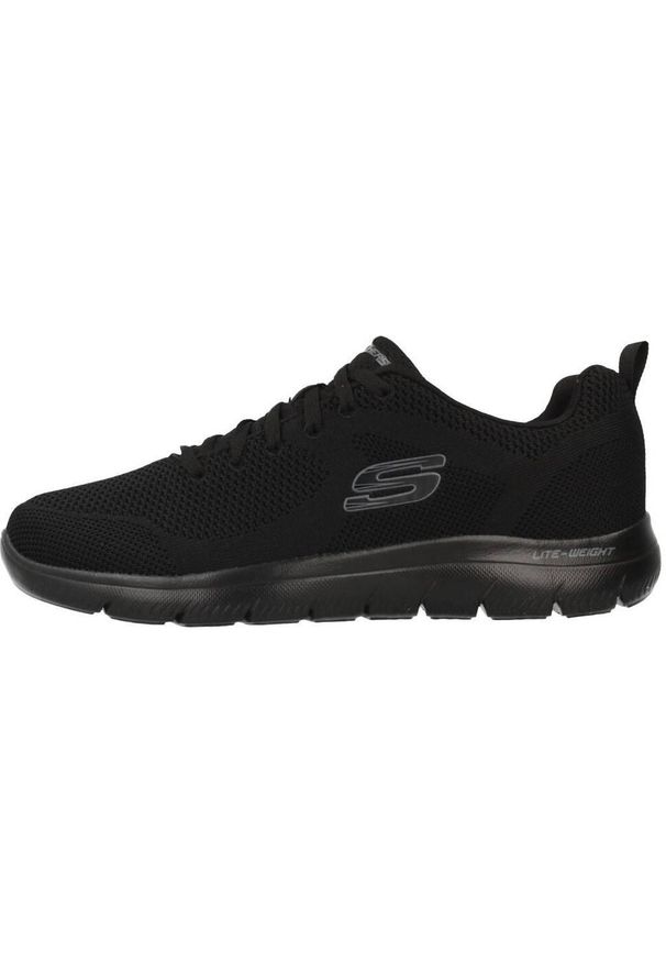 skechers - Buty do chodzenia męskie Skechers Brisbane. Zapięcie: sznurówki. Kolor: czarny, wielokolorowy. Materiał: tkanina, materiał, guma, syntetyk. Szerokość cholewki: normalna. Sport: turystyka piesza
