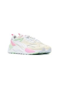 Buty do chodzenia damskie Puma Rs-x Efekt Summer. Zapięcie: sznurówki. Kolor: biały, wielokolorowy. Materiał: skóra, syntetyk, tkanina, materiał. Szerokość cholewki: normalna. Sport: turystyka piesza