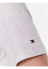 TOMMY HILFIGER - Tommy Hilfiger T-Shirt Applique WW0WW37184 Szary Regular Fit. Kolor: szary. Materiał: bawełna #5