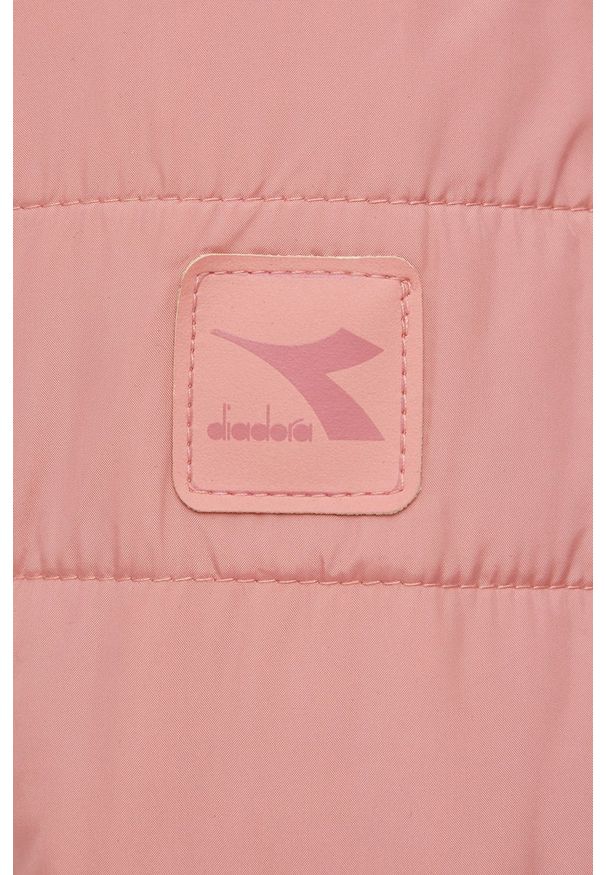 Diadora Kurtka damska kolor różowy przejściowa. Kolor: różowy. Materiał: materiał. Wzór: gładki