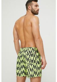 Tommy Jeans szorty kąpielowe kolor żółty. Kolor: żółty. Materiał: tkanina, poliester, materiał #4