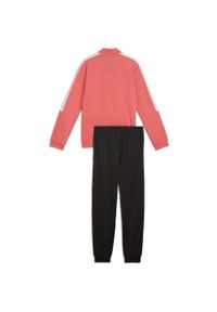 Dres Puma Poly Baseball Suit G, Dzieci. Kolor: czerwony. Materiał: dresówka. Wzór: nadruk