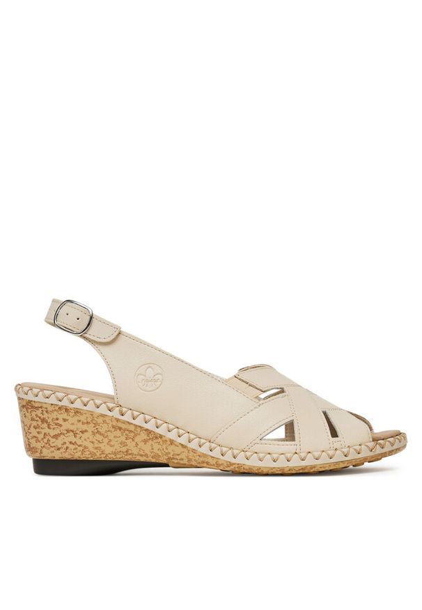 Sandały Rieker. Kolor: beżowy