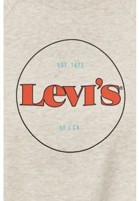 Levi's® - Levi's - Bluza bawełniana. Okazja: na spotkanie biznesowe, na co dzień. Kolor: szary. Materiał: bawełna. Długość rękawa: długi rękaw. Długość: długie. Wzór: nadruk. Styl: biznesowy, casual #5