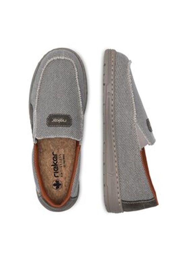 Rieker Półbuty 08651-62 Beżowy. Kolor: beżowy. Materiał: materiał