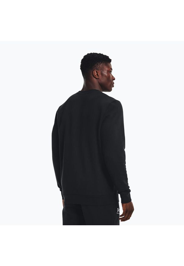 Bluza fitness męska Under Armour Essential Fleece Crew. Kolor: wielokolorowy, czarny. Sport: fitness