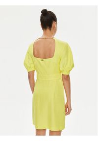 TwinSet - TWINSET Sukienka letnia 241TT2107 Żółty Regular Fit. Kolor: żółty. Materiał: wiskoza. Sezon: lato