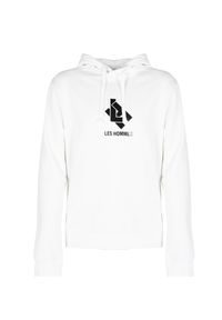 Les Hommes Bluza "Hoodie LH" | LBH1006700P | Mężczyzna | Biały. Kolor: biały. Materiał: bawełna. Długość: długie. Wzór: nadruk