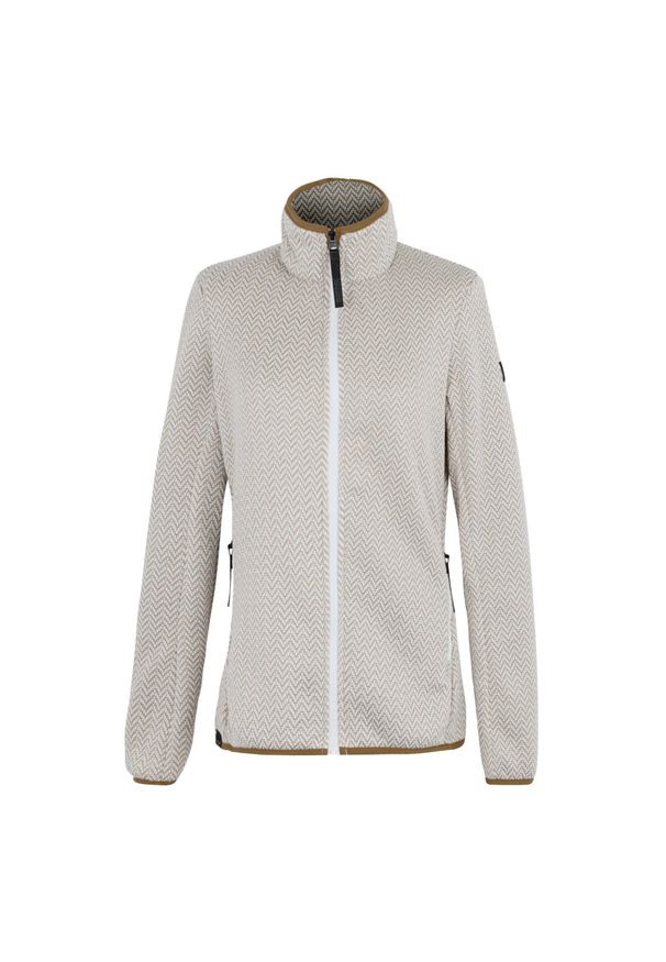 Regatta - Bluza Polarowa Damska Pełen Suwak Elzie. Kolor: beżowy. Materiał: polar. Sezon: zima. Sport: turystyka piesza