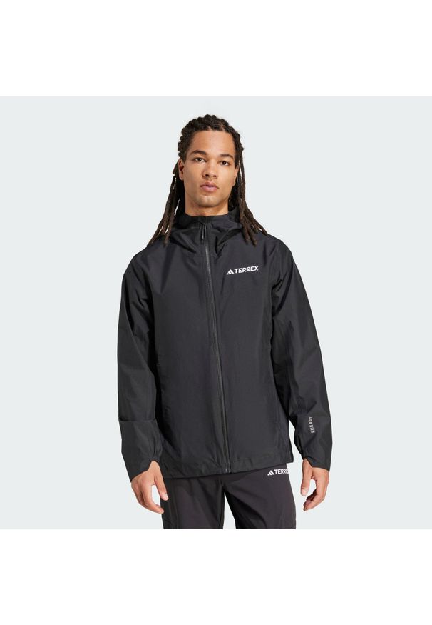 Adidas - Kurtka Terrex Multi 2.5L Rain.Rdy. Kolor: czarny. Materiał: materiał. Sport: turystyka piesza
